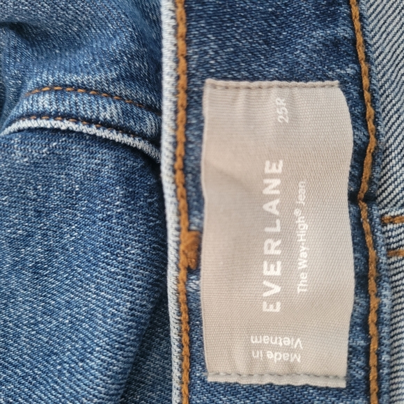 Everlane The Way High Straight Leg High Waist Denim Jeans 25 R - Picture 12 of 14